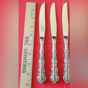 Oneida Mozart Hollow Handle Dinner Knives 9“ Set of 3